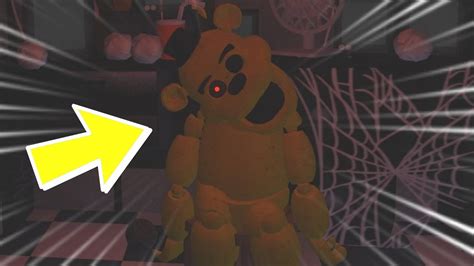 Golden Freddy Jumpscare Roblox Animatronics Awakened Youtube