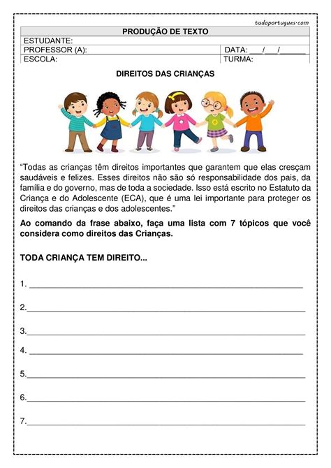 Atividades de Produção de Texto frases SÓ ESCOLA Junte se à