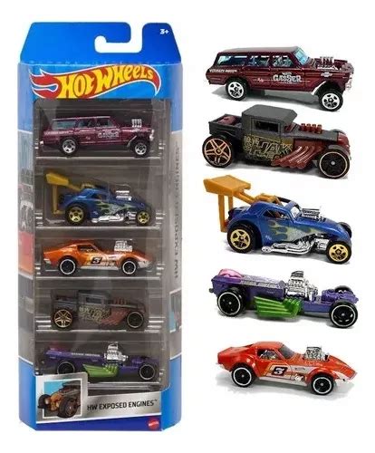 Hot Wheels Autitos Pack Set X 5 Autos Mattel Playking