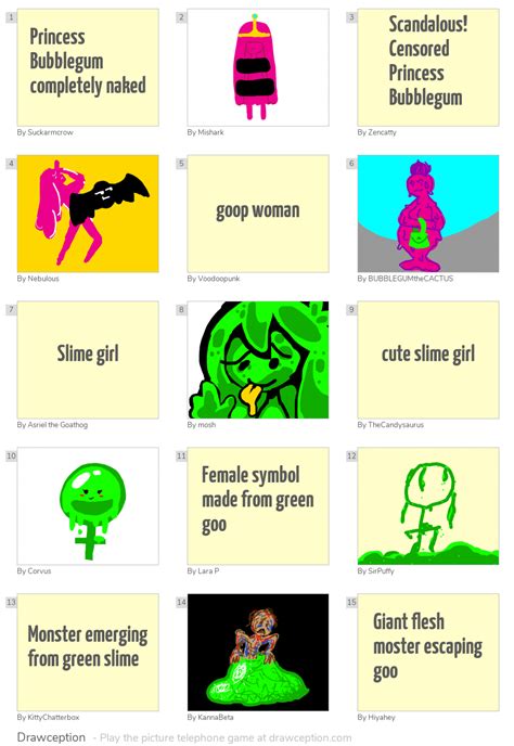 Princess Bubblegum Completely Naked Drawception