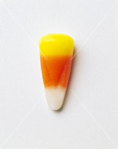 One Piece Of Candy Corn Stockfood