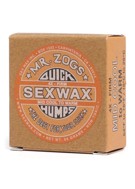 Sexwax Quick Humps Firm Surfboard Wax Orange Mid Cool To Warm