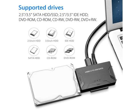 Usb 3 0 To Ide Sata Converter External Hard Drive Adapter Kit Plug And Play Au