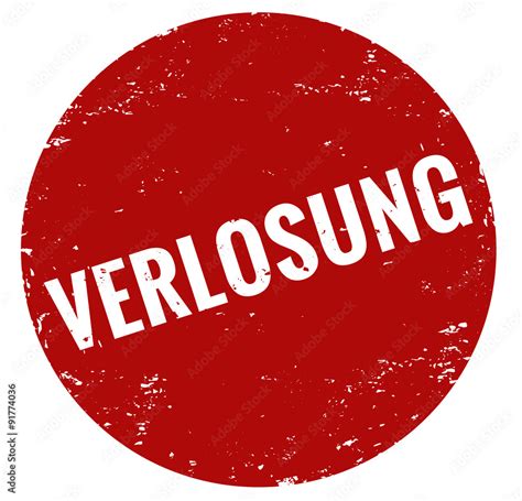 Verlosung Stempel Rot Stock Vektorgrafik Adobe Stock