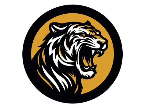 Roaring Tiger Logo Template PNG Vector In SVG PDF AI CDR Format