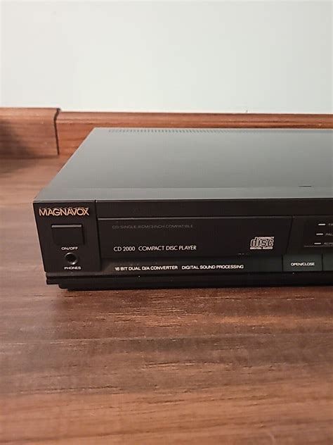 Vintage Magnavox Cd Compact Disc Cd Player Bit Dual D A