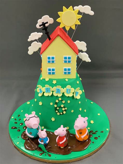 Peppa Pig Family Birthday Cake — Skazka Cakes