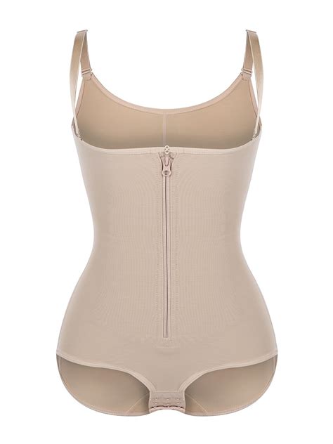 Nude Adjustable Straps Underbust Bodysuit Shapewear Soft Touch