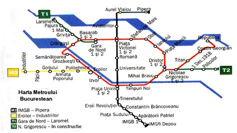 Harta Metrou Bucuresti