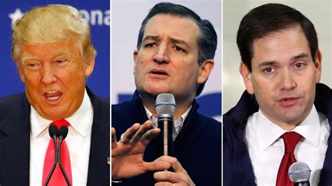 Trump Cruz Up Attacks On Rubio Each Other Ahead Of Primary Fox News