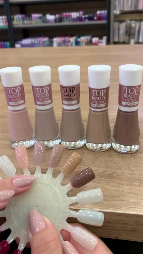 Kit 5 Esmaltes New Top Beauty Vegano Tons De Nude MercadoLivre