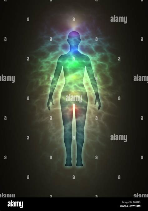 Human Aura And Healing Energy Stock Photo Alamy