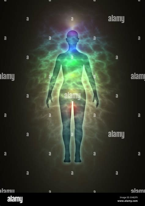 Human aura and healing energy Stock Photo - Alamy