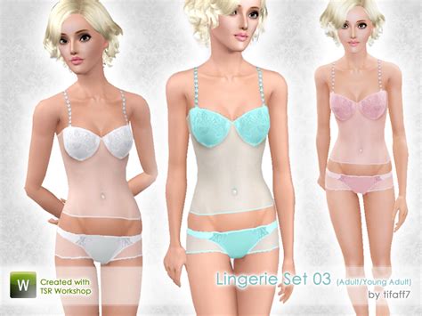 The Sims Resource Lingerie Set 03