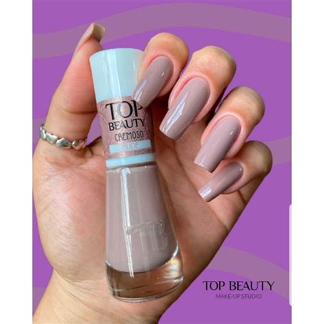 Esmalte Top Beauty Nude Shopee Brasil