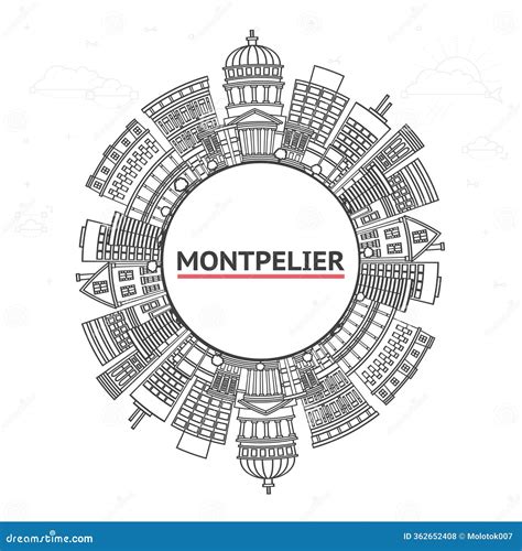 Montpelier City Entering Road Sign Vector Illustration | CartoonDealer