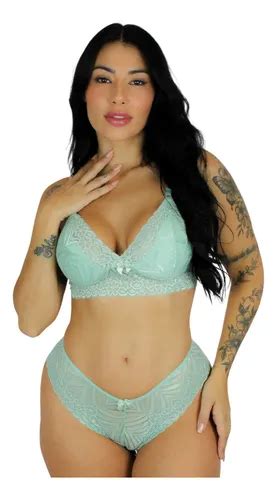 Kit Conjuntos De Calcinha Sutiã Sem Bojo Lingerie Sexy MercadoLivre