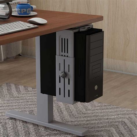 Adjustable Under Desk Cpu Holder Posture Depot