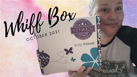 October 2021 Scentsy Whiff Box YouTube