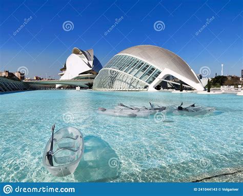 Modern Architecture Of The City Of Arts And Sciences Valencia Spain