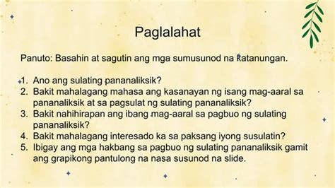 Q2 A11 Pananaliksik Mga Hakbang Sa Pagbuo Ng Sulating Pananaliksik Pptx