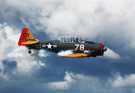 SNJ 5 Texan T 6 Smoke On Photograph By Bruce Beck Fine Art America