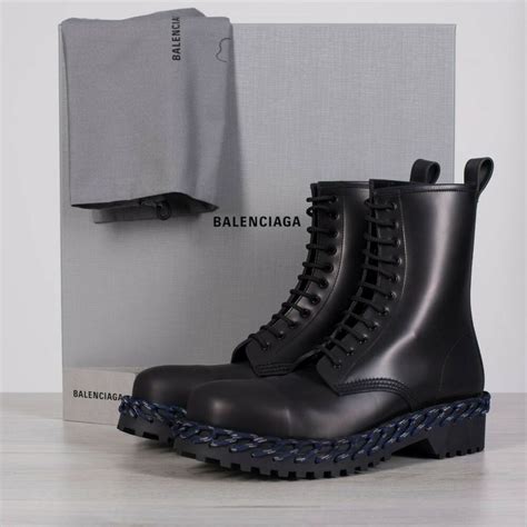 Ebay Sponsored Balenciaga 1290 New Combat Boots With Lace Detail In