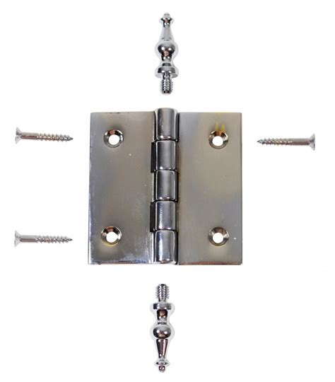 Chrome Solid Brass Cabinet Hinge Temple Tip 2