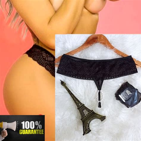 Calcinha Tailandesa Fio Dental Perolas Cristais Massageadoras Estimulante Sexual Lingerie
