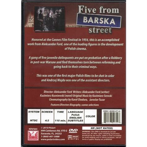 Piatka Z Ulicy Barskiej Five From Barska Street Dvd 1953 Ntsc Polski