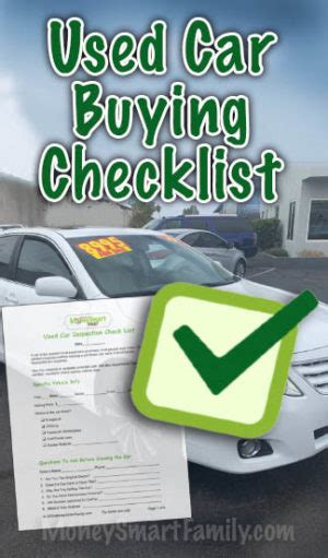 Used Car Buying Checklist 7 Things To Do When Buying From A Private