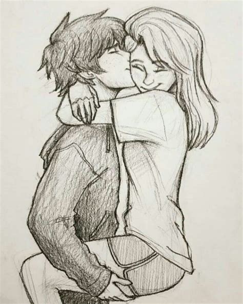 Anime Love Drawings In Pencil