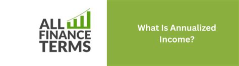 annualized income  finance terms