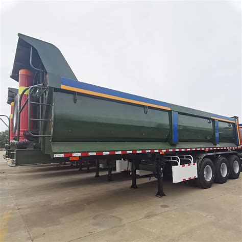 3 Axle U Shape Hydraulic Cylinder Type Dump Tipper Tipping Semi Trailer