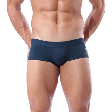 Guisaled Men S Sexy Low Rise Quick Dry Swim Briefs Color Block Patchwork Summer Bikini