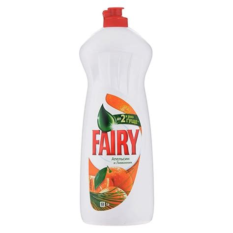 Средство для мытья посуды Fairy "Апельсин и лимонник", 1 л — Бытовая ...