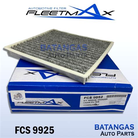 AIRCON FILTER MITSUBISHI XPANDER MIRAGE 2012 2021 FLEETMAX CHARCOAL