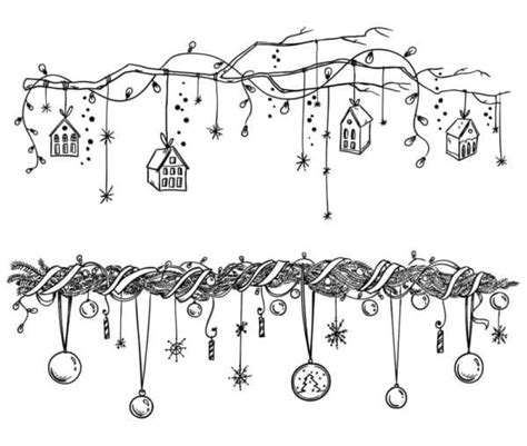 Coloriage Guirlande de Noël 2 télécharger et imprimer gratuit sur