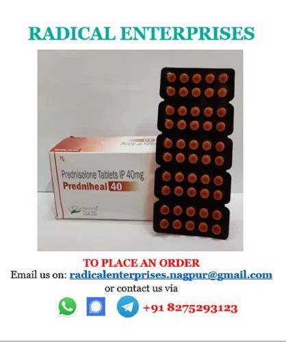 Predniheal Prednisolone Prednisone Tablets Mg Mg Mg Mg