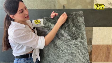 Каменный шпон | гибкий камень Flat Stone - Сланец Silver Gray - YouTube