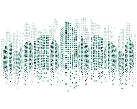 Premium Vector Modern City Skyline Vector Illustration