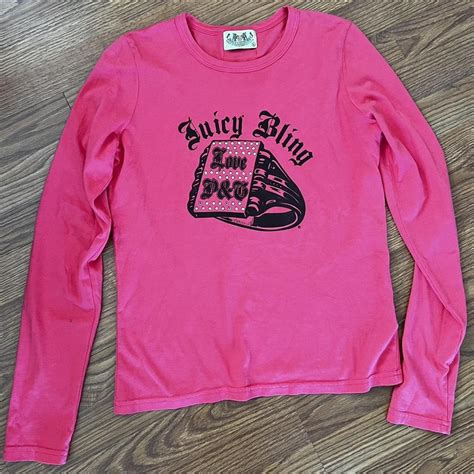 Adorable Hot Pink Juicy Couture Long Sleeve Perfect Depop