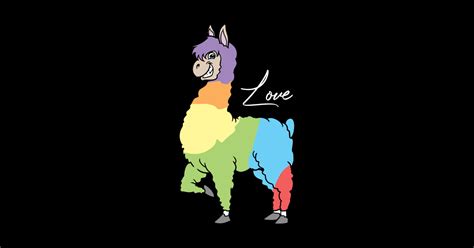 Lgbtq Llama Alpaca Rainbow Love Gay Pride Lgbtq Sticker Teepublic