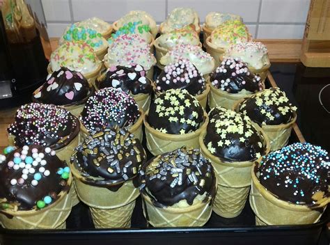 Eiswaffel Muffins Zum 6 Geburtstag Eiswaffeln Waffeln Muffins