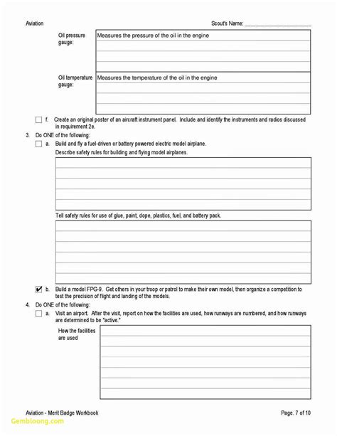 Auto Maintenance Merit Badge Worksheet - Printable Word Searches
