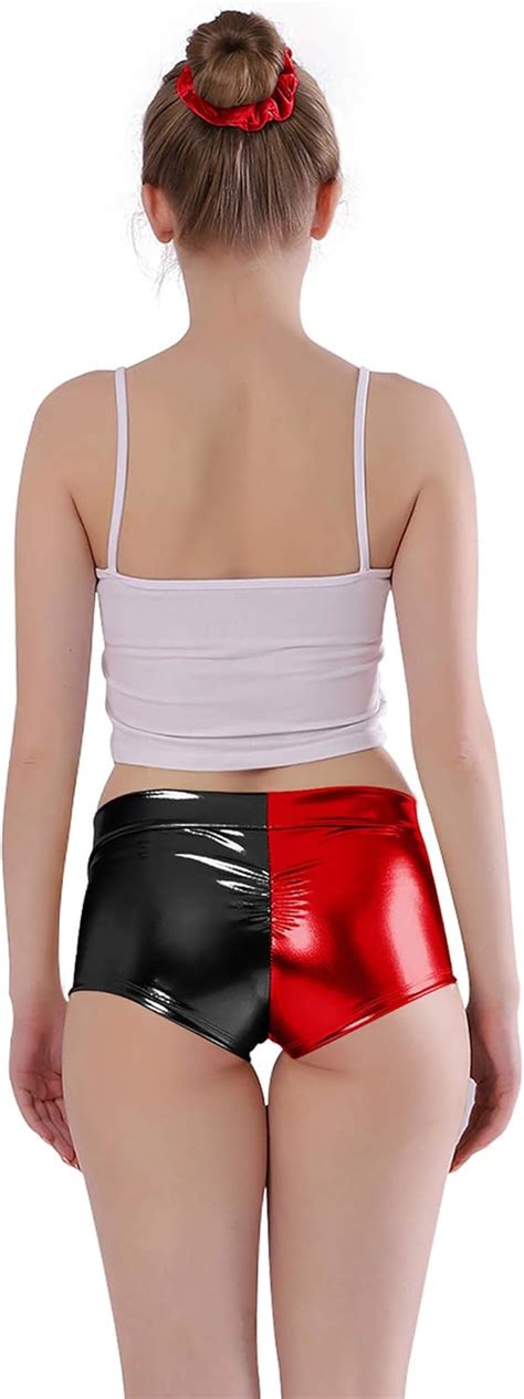 Buy Kepblom Women S Shiny Metallic Rave Booty Shorts Hot Pants Dance Bottom Online At Lowest