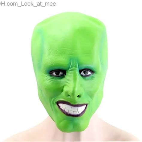 Jim Carreys Green Latex Frankenstein Mask Party City Perfect For