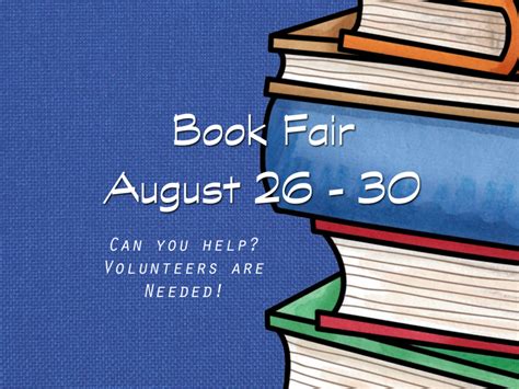 Book Fair Volunteers Needed Trace Crossings Elementary Pto