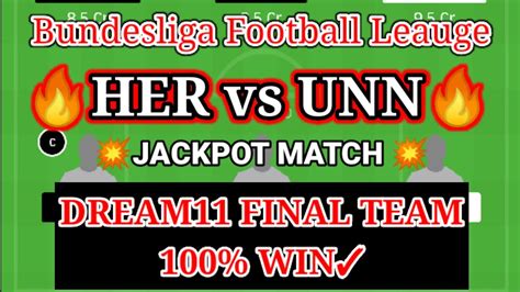 Her Vs Unn Dream Team Hertha Vs Union Berlin Dream Prediction