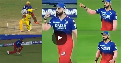 Ipl Watch Virat Kohli Gives An Animated Send Off To Rachin